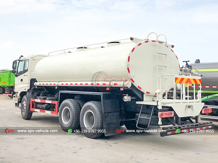 Foton 10 Wheels Water Carrying Truck - Rear Left Side